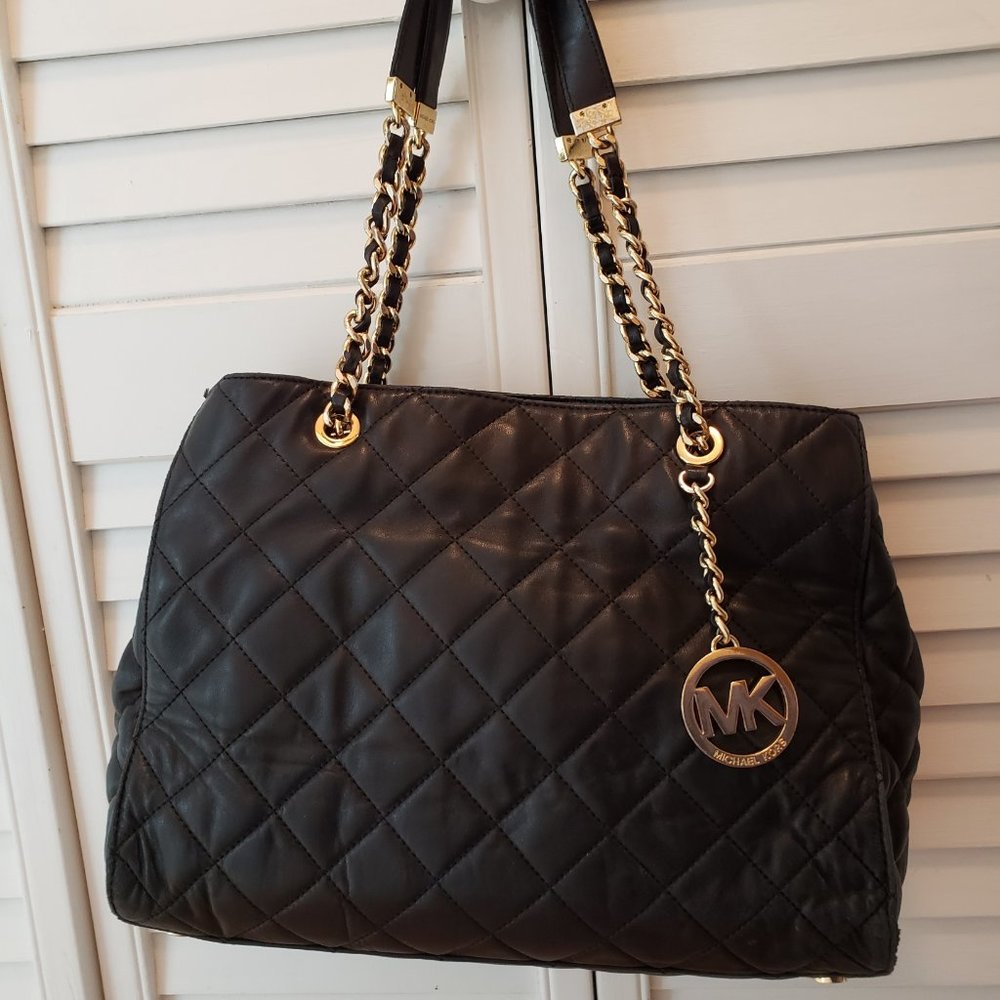 Michael Kors Susannah bag large black quilted